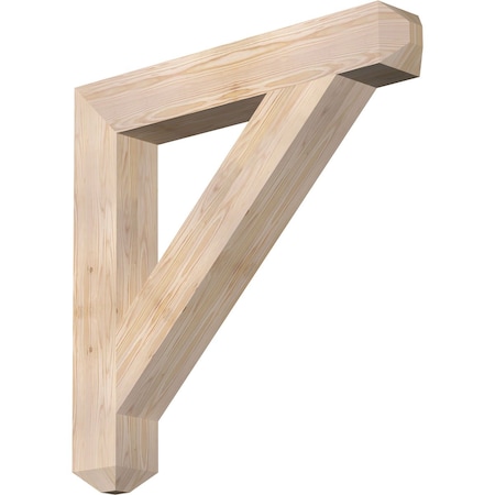 Ekena Millwork Traditional Craftsman Smooth Bracket, Douglas Fir, 5 1/2"W x 38"D x 38"H BKT06X38X38TRA04SDF